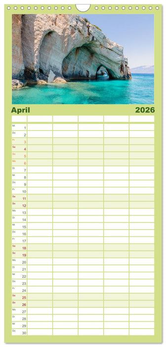 Zakynthos und Kefalonia Trauminseln im Ionischen Meer (CALVENDO Familienplaner 2026)