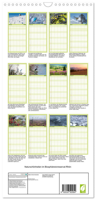 Naturschönheiten im Biosphärerenreservat Rhön (CALVENDO Familienplaner 2026)