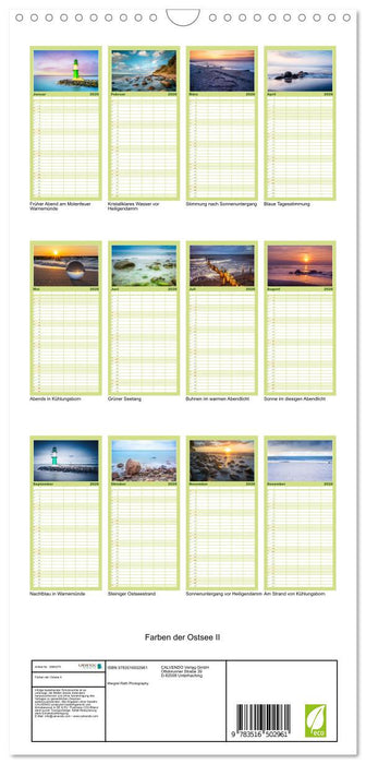 Farben der Ostsee II (CALVENDO Familienplaner 2026)