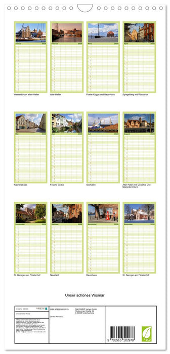 Unser schönes Wismar (CALVENDO Familienplaner 2026)