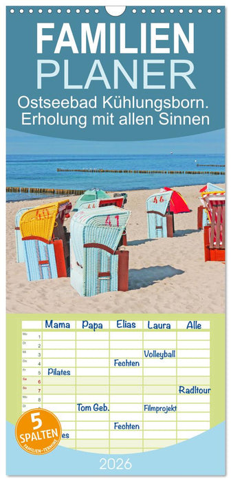 Ostseebad Kühlungsborn. Erholung mit allen Sinnen (CALVENDO Familienplaner 2026)