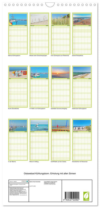Ostseebad Kühlungsborn. Erholung mit allen Sinnen (CALVENDO Familienplaner 2026)