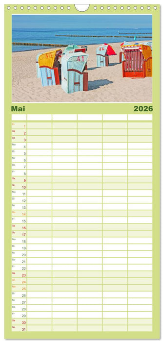 Ostseebad Kühlungsborn. Erholung mit allen Sinnen (CALVENDO Familienplaner 2026)