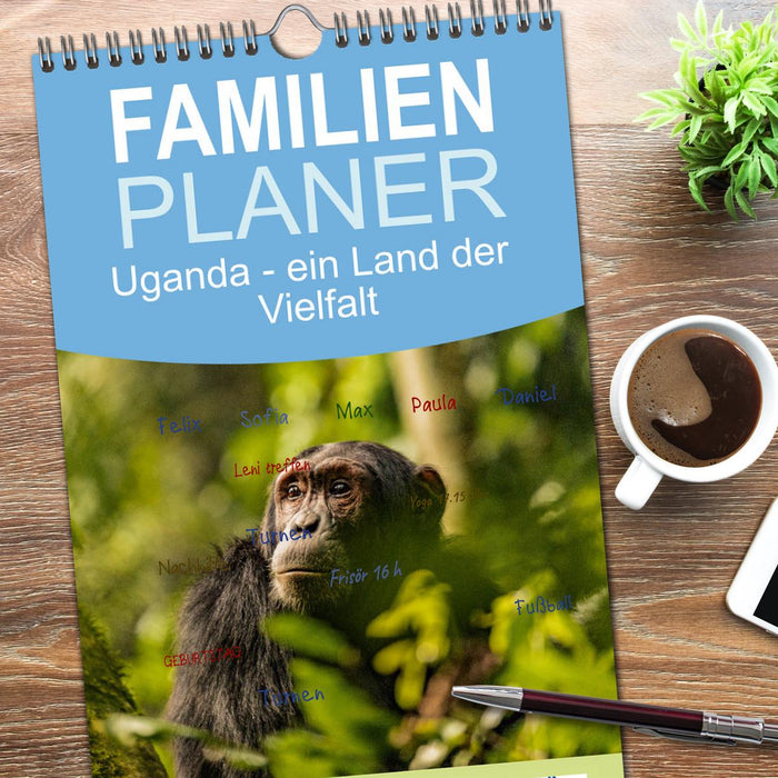 Uganda - ein Land der Vielfalt (CALVENDO Familienplaner 2026)