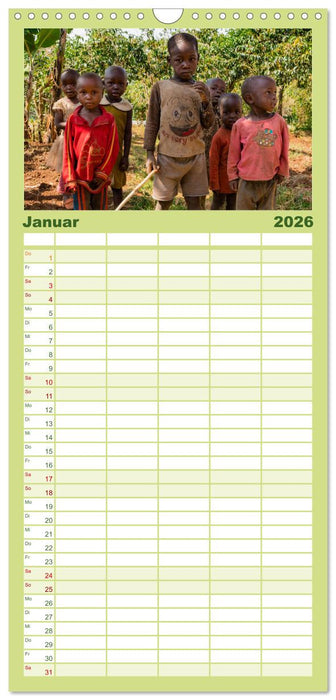 Uganda - ein Land der Vielfalt (CALVENDO Familienplaner 2026)