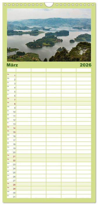 Uganda - ein Land der Vielfalt (CALVENDO Familienplaner 2026)