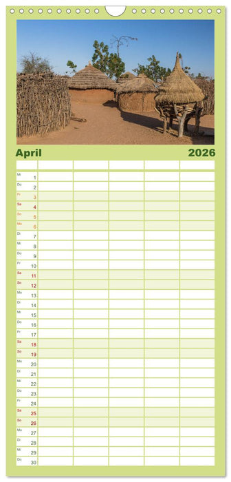 Uganda - ein Land der Vielfalt (CALVENDO Familienplaner 2026)