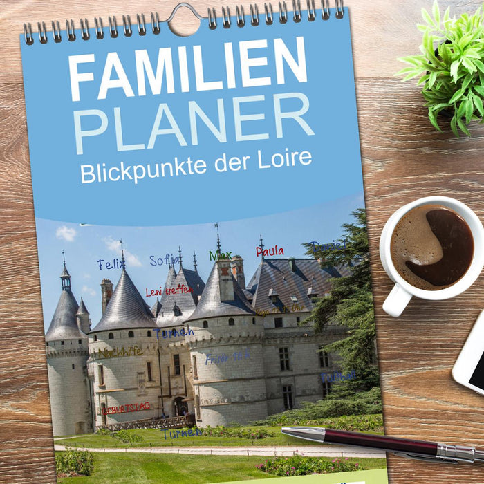 Blickpunkte der Loire (CALVENDO Familienplaner 2026)