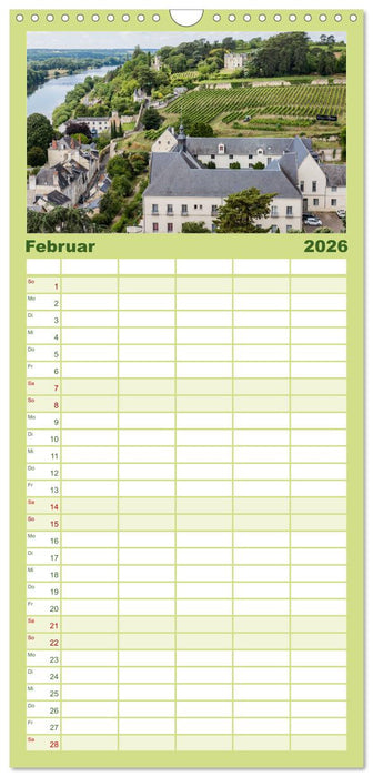 Blickpunkte der Loire (CALVENDO Familienplaner 2026)