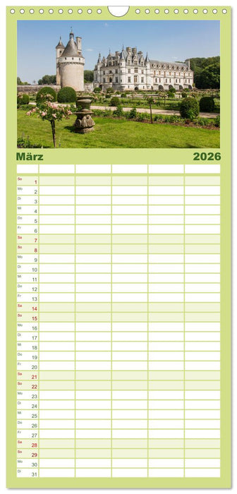 Blickpunkte der Loire (CALVENDO Familienplaner 2026)