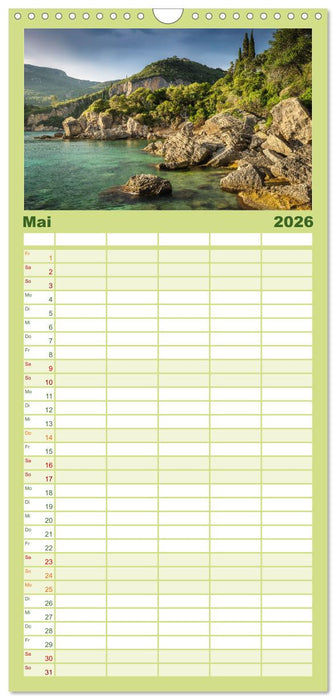 Griechenland - Magische Orte (CALVENDO Familienplaner 2026)