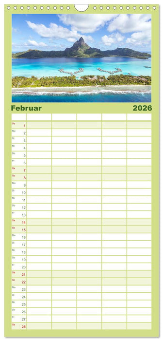 Südsee Inseln - Eine Reise ins Paradies (CALVENDO Familienplaner 2026)