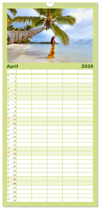 Südsee Inseln - Eine Reise ins Paradies (CALVENDO Familienplaner 2026)