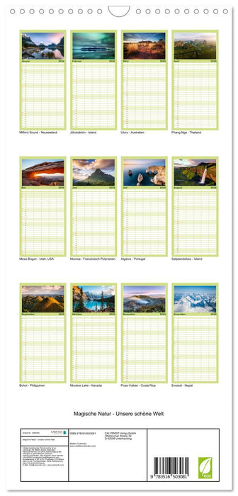 Magische Natur - Unsere schöne Welt (CALVENDO Familienplaner 2026)