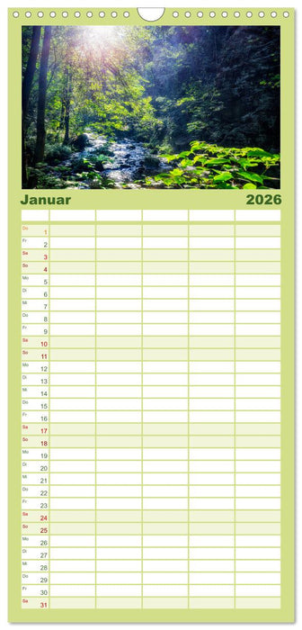 Mystischer Malerweg (CALVENDO Familienplaner 2026)