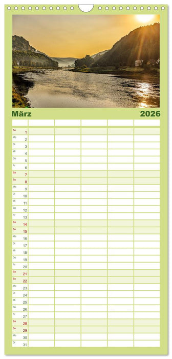 Mystischer Malerweg (CALVENDO Familienplaner 2026)