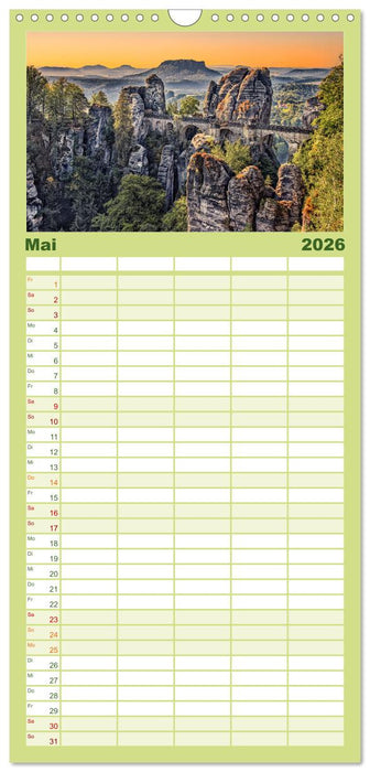 Mystischer Malerweg (CALVENDO Familienplaner 2026)