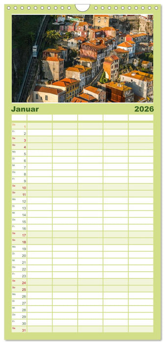 Porto - Eine Liebeserklärung (CALVENDO Familienplaner 2026)