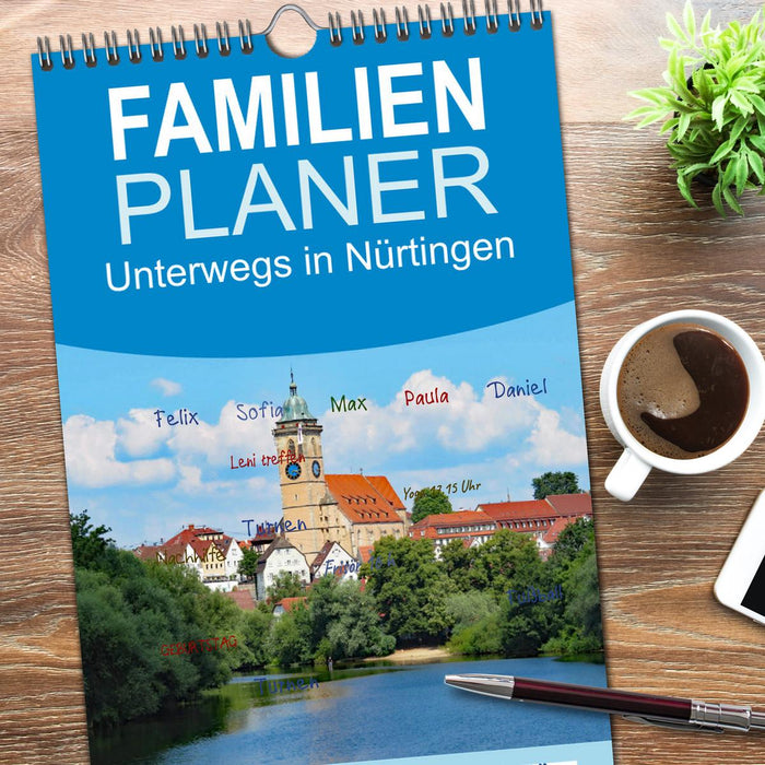 Unterwegs in Nürtingen (CALVENDO Familienplaner 2026)