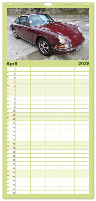 Automobile Träume der 70er (CALVENDO Familienplaner 2026)