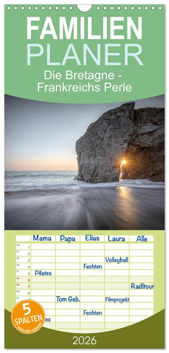Die Bretagne - Frankreichs Perle (CALVENDO Familienplaner 2026)