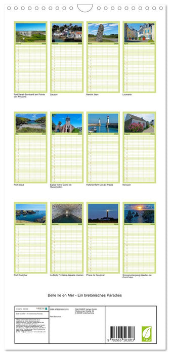 Belle Ile en Mer - Ein bretonisches Paradies (CALVENDO Familienplaner 2026)