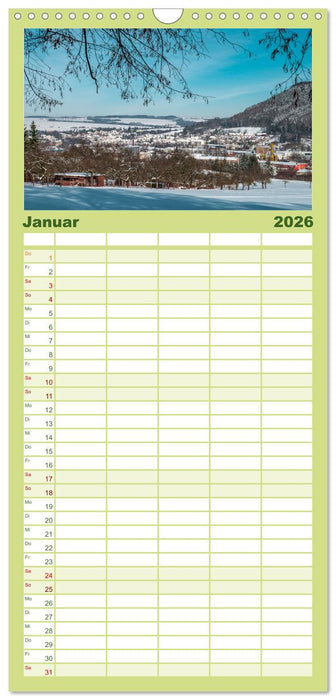 Heilbad Heiligenstadt Stadtansichten (CALVENDO Familienplaner 2026)