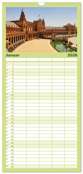 Sevilla, eine der schönsten Städte der Welt (CALVENDO Familienplaner 2026)