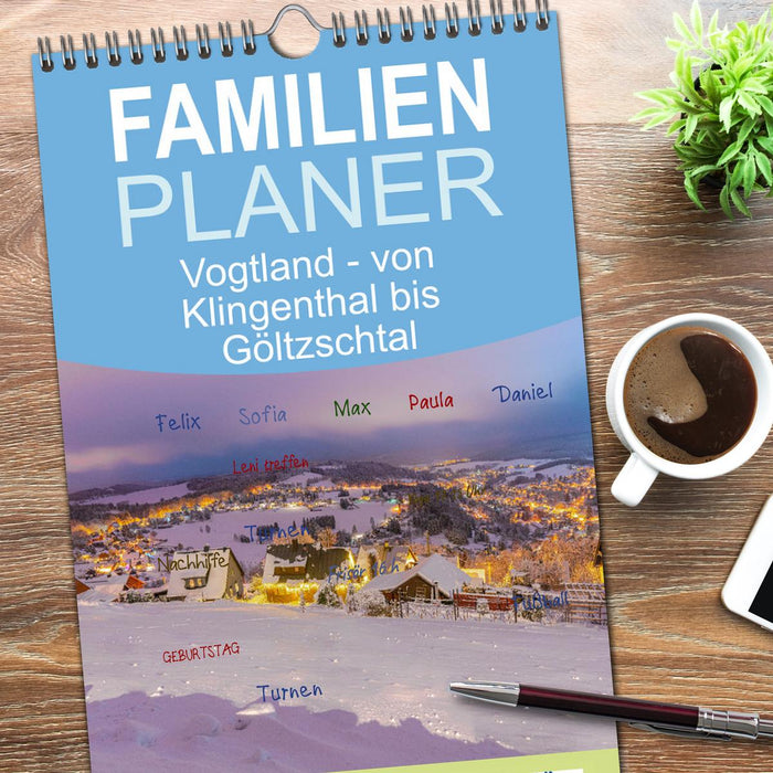 Vogtland - von Klingenthal bis Göltzschtal (CALVENDO Familienplaner 2026)