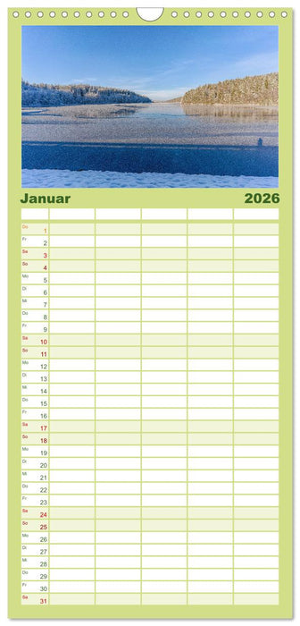 Vogtland - von Klingenthal bis Göltzschtal (CALVENDO Familienplaner 2026)