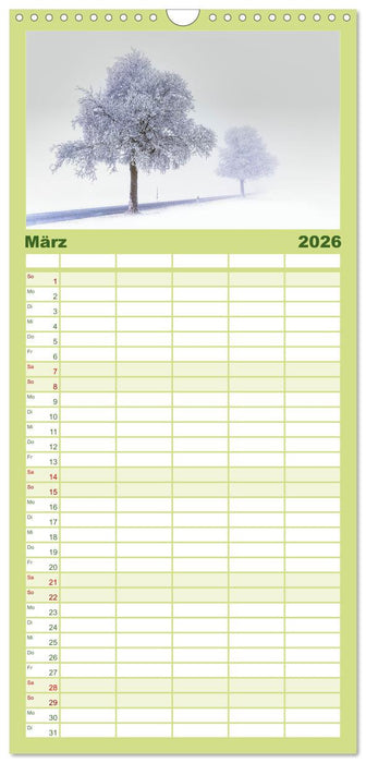 Vogtland - von Klingenthal bis Göltzschtal (CALVENDO Familienplaner 2026)