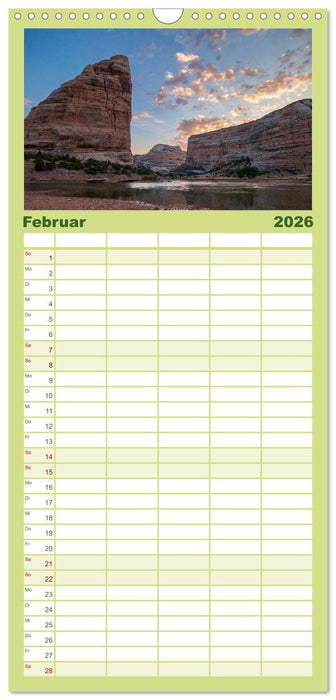 Westwärts - Über die Rocky Mountains zum Pazifik (CALVENDO Familienplaner 2026)