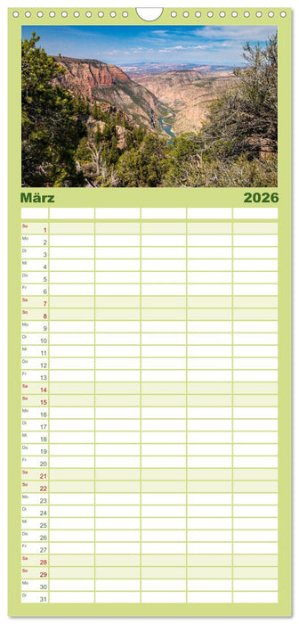 Westwärts - Über die Rocky Mountains zum Pazifik (CALVENDO Familienplaner 2026)