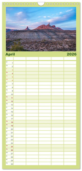 Westwärts - Über die Rocky Mountains zum Pazifik (CALVENDO Familienplaner 2026)