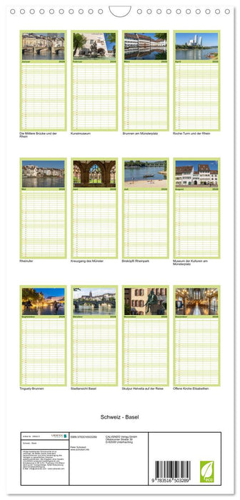 Schweiz - Basel (CALVENDO Familienplaner 2026)