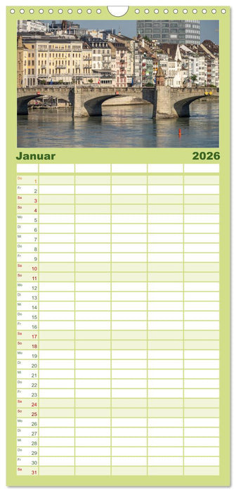 Schweiz - Basel (CALVENDO Familienplaner 2026)