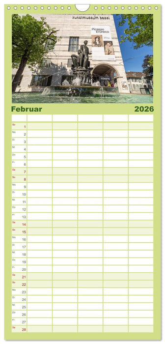 Schweiz - Basel (CALVENDO Familienplaner 2026)