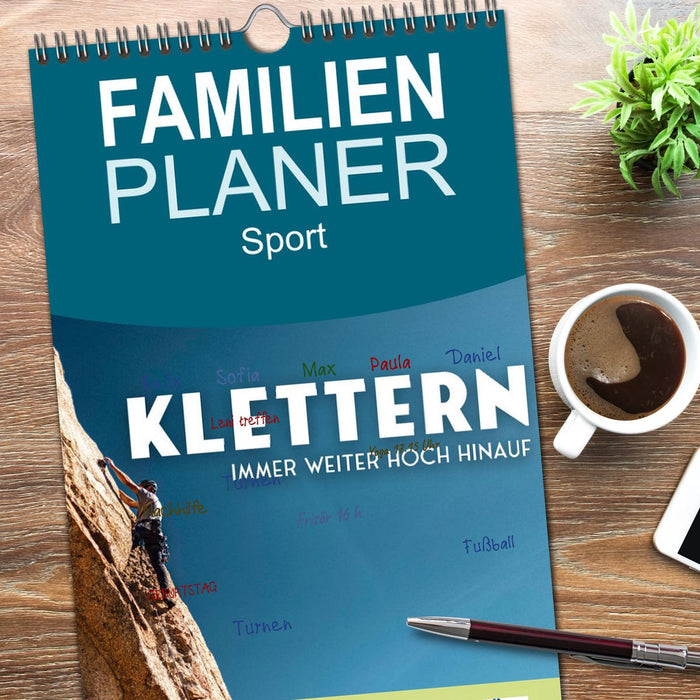 Klettern - Immer weiter hoch hinauf (CALVENDO Familienplaner 2026)