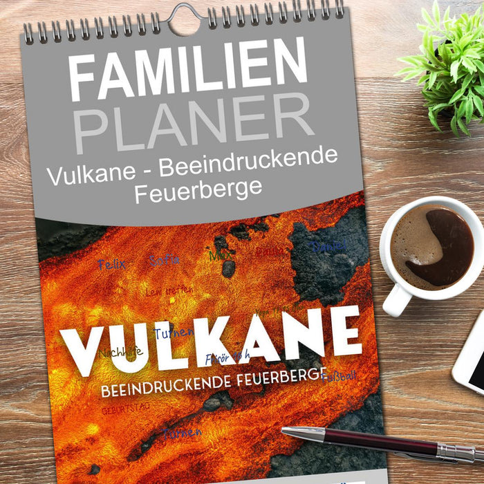 Vulkane - Beeindruckende Feuerberge (CALVENDO Familienplaner 2026)