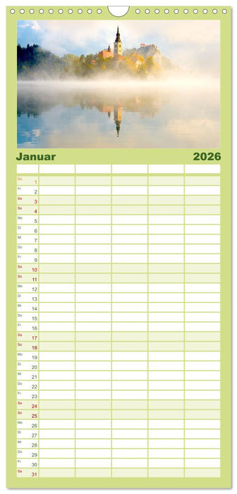 Mystische Nebellandschaften (CALVENDO Familienplaner 2026)