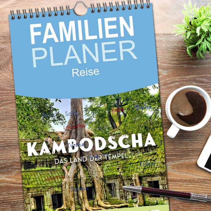 Kambodscha - Das Land der Tempel. (CALVENDO Familienplaner 2026)
