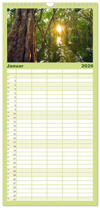 Kambodscha - Das Land der Tempel. (CALVENDO Familienplaner 2026)