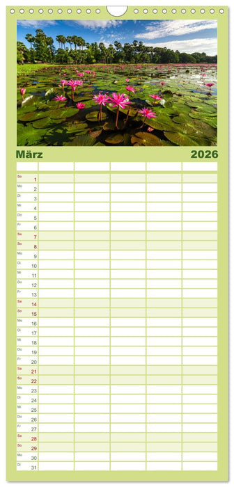 Kambodscha - Das Land der Tempel. (CALVENDO Familienplaner 2026)