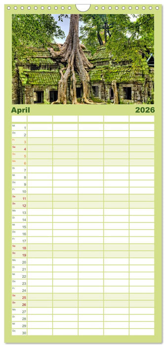 Kambodscha - Das Land der Tempel. (CALVENDO Familienplaner 2026)