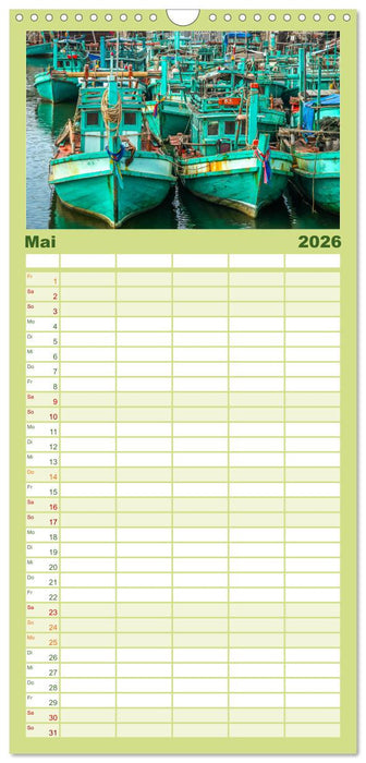 Kambodscha - Das Land der Tempel. (CALVENDO Familienplaner 2026)