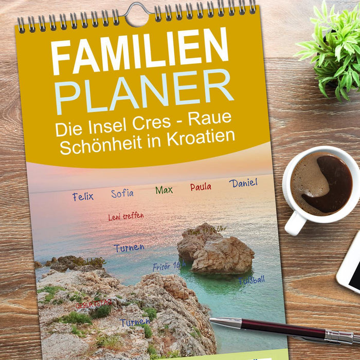 Die Insel Cres - Raue Schönheit in Kroatien (CALVENDO Familienplaner 2026)