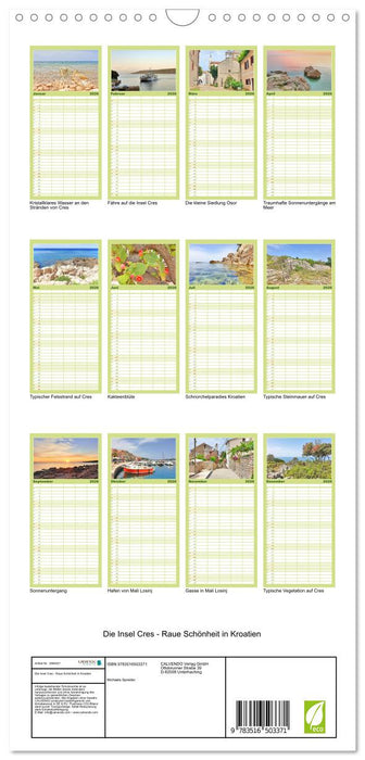 Die Insel Cres - Raue Schönheit in Kroatien (CALVENDO Familienplaner 2026)