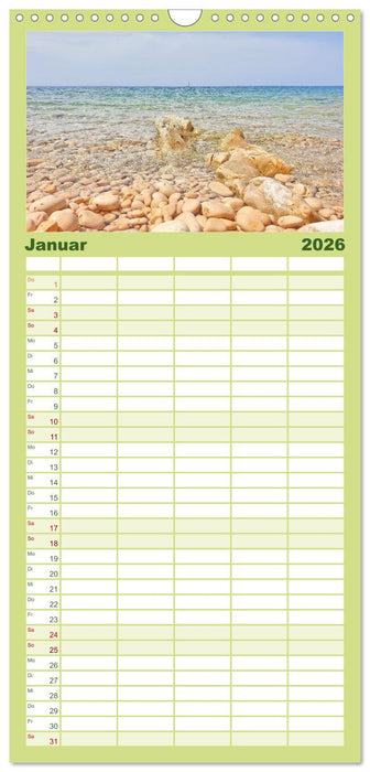 Die Insel Cres - Raue Schönheit in Kroatien (CALVENDO Familienplaner 2026)