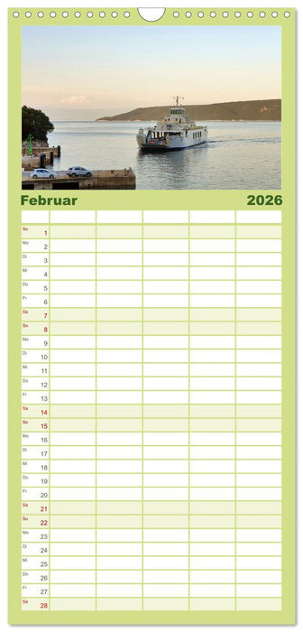 Die Insel Cres - Raue Schönheit in Kroatien (CALVENDO Familienplaner 2026)