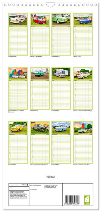 Trabi-Kult (CALVENDO Familienplaner 2026)